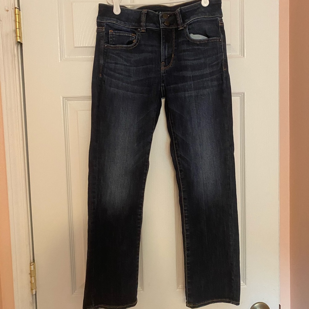 American eagle artist cropped jeans